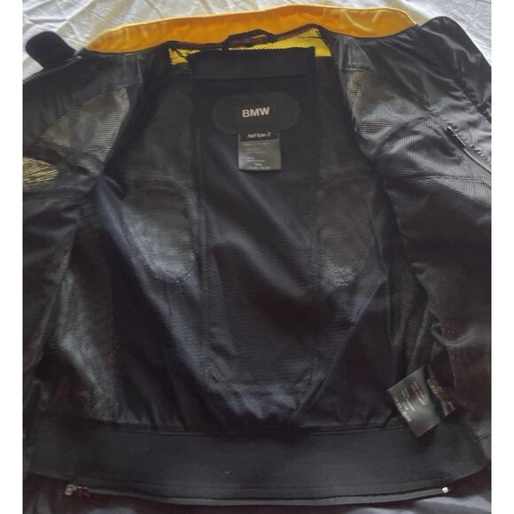 BMW Air Flow 2 Women's Size 8R Motorcycle Jacket Padding Armor Yellow RARE - Picture 12 of 16
